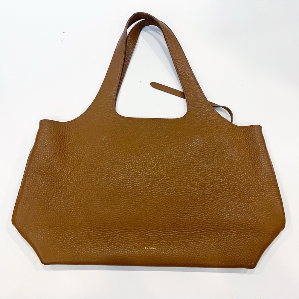 Cuyana System Tote 13     Brown Leather Tote